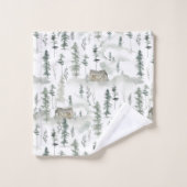 Le cou rustique du Cabine des Bois (Gant de toilette)