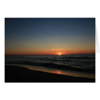 Le coucher du soleil du lac Michigan