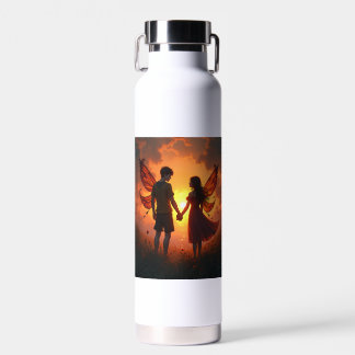 Le couple de fées d'amour Bouteilles d'eau