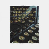 Le "courage" cru tapent la couverture à la machine (Devant)