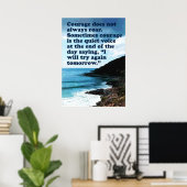 Le Courage N'Est Pas Toujours Une Affiche De Roule (Bureau à domicile)