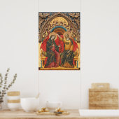 Le Couronnement de la Vierge Affiche d'art Fin (Cuisine)