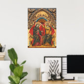 Le Couronnement de la Vierge Affiche d'art Fin (Bureau à domicile)