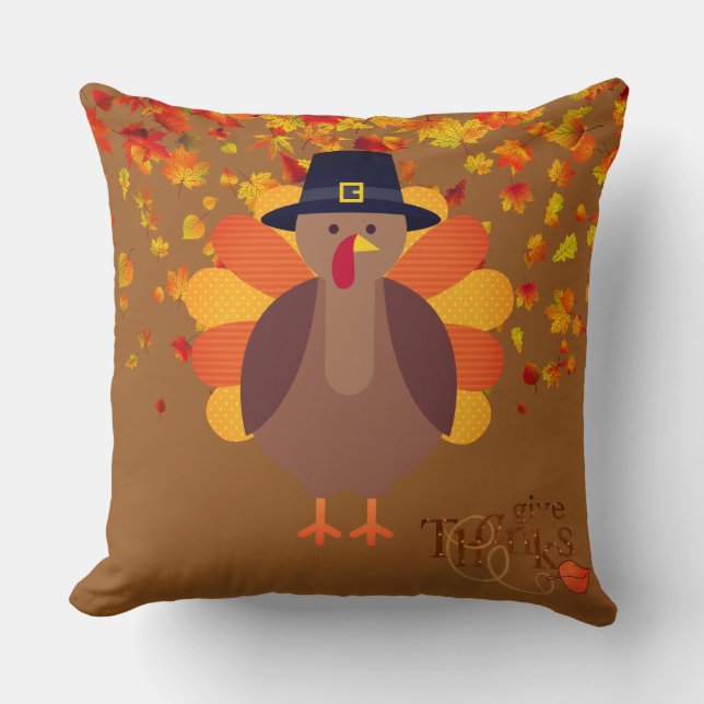 Le Coussin de Thanksgiving Turquie (Recto)