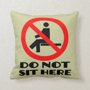 Le coussin DRÔLE, mon sofa, ne se reposent pas ic