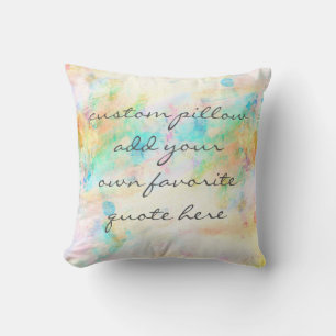le coussin fait sur commande ajoutent votre propre