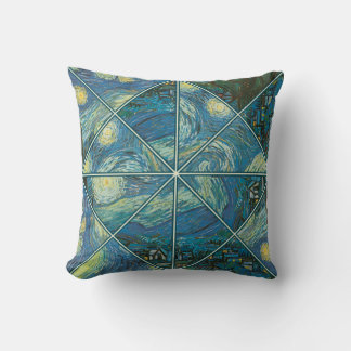 Le Coussin Kaleidoscope de la nuit étoilée de Van 