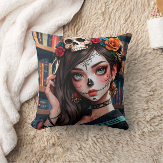Le Coussin Kawaii Anime Skull Girl 01
