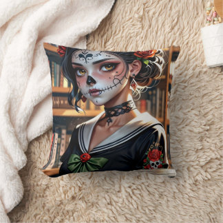 Le Coussin Kawaii Anime Skull Girl 04