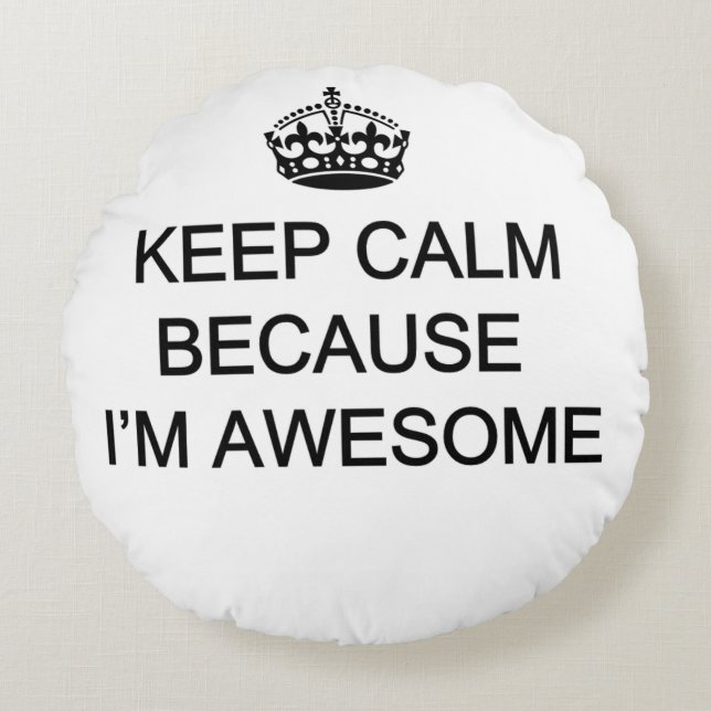 Le coussin rond de polyester (16") gardent le (Devant)