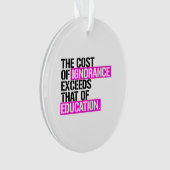 Le coût de l'ignorance dépasse celui de l'éducatio (devant)