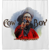 Le cowboy occidental de rideau en douche frappe la (Devant)