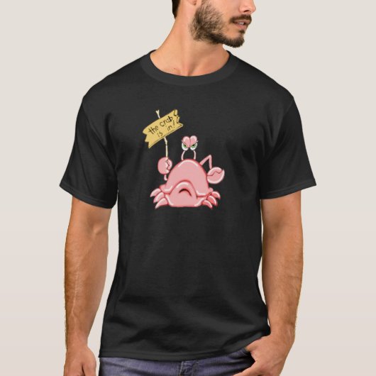 Le crabe est en T-shirt (Devant)