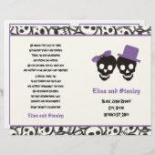 Le crâne d'Halloween noir et violet programme de m (Devant / Derrière)