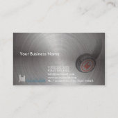 Le crâne DJ avec l'écouteur Metal le carte de (Dos)