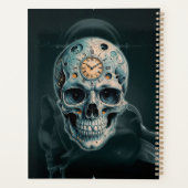 Le crâne du temps : chiffres romains (Dos)