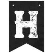 Le crâne et les os Bannière d'anniversaire d'Hallo (Deuxième drapeau)