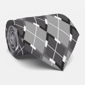 Le cravate à motifs de losanges des hommes #2 (Roulé)
