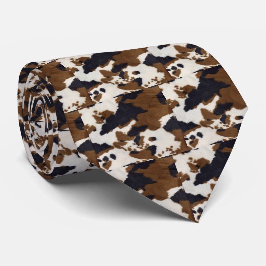 Le cravate de conception de peau de vache des (Roulé)