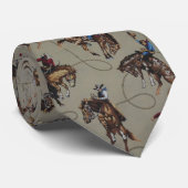 Le cravate des hommes soyeux de cavalier de Bronc (Roulé)