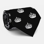 Le cravate noir et blanc | gardent le motif calme (Roulé)
