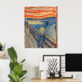 Le Cri – Affiche d'art émotionnel (Bureau à domicile)