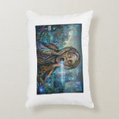 Le Cri Cybernétique – Coussin d'Art Biomécanique (Devant(Vertical))