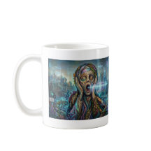 "Le Cri Cybernétique" - Mug d'art biomécanique
