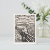 Le cri d'Edvard Munch, 1895 Carte postale (Debout devant)