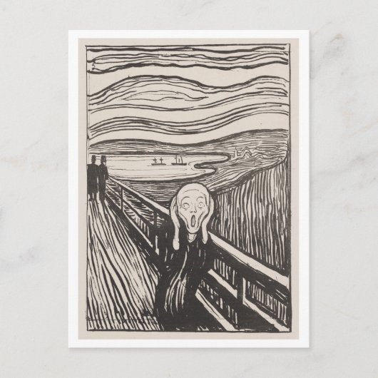 Le cri d'Edvard Munch, 1895 Carte postale (Devant)