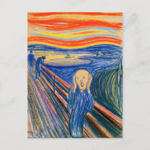 Le Cri d'Edvard Munch (pastel) Carte postale