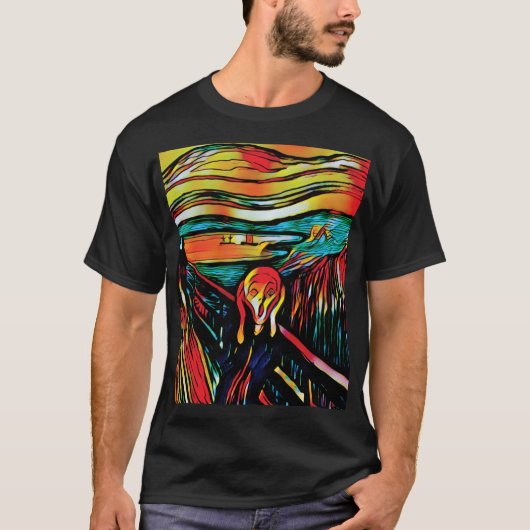 Le cri d'Edvard Munch T-Shirt (Devant)