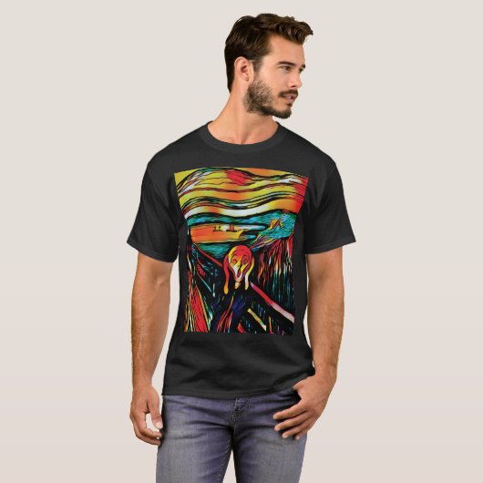 Le cri d'Edvard Munch T-Shirt (Devant entier)