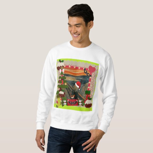 le cri laid noël mens sweatshirt (Devant entier)