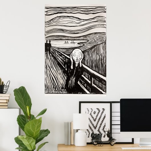 Le cri par Edward Munch Poster (Bureau à domicile)