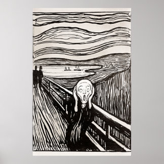 Le cri par Edward Munch Poster
