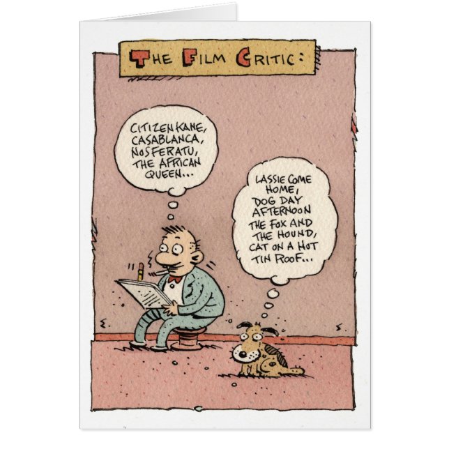 Le critique cinématographique (Devant)