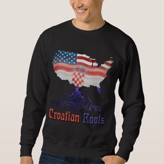 Le Croate américain enracine le sweatshirt (Devant)