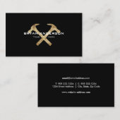 Le croisement martèle le carte de visite (Devant / Derrière)