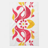 Le cru a inspiré la serviette de thé d'oiseaux (Vertical)