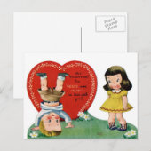 le cru badine des cartes postales de valentine (Devant / Derrière)