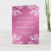 Le cru de programme de mariage tourbillonne le (Devant)