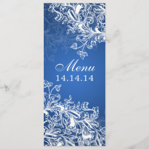 Le cru élégant de menu de mariage tourbillonne