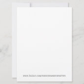 Le cru élégant fleurit invitation de mariage (Dos)