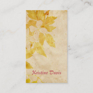 Le cru fleurit le carte de visite