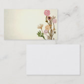 Le cru fleurit le carte de visite (Devant / Derrière)