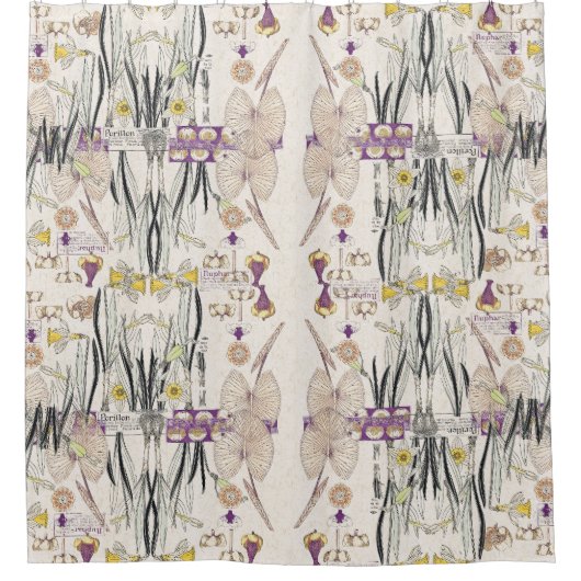 Le cru français de Nouveau d'art fleurit le rideau (Devant)