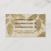 Le cru laisse des cartes de visite (Dos)