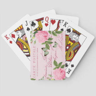 Le cru rose Girly s'est levé des cartes de jeu