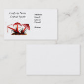 Le cru rouge répand carte de visite (Devant / Derrière)